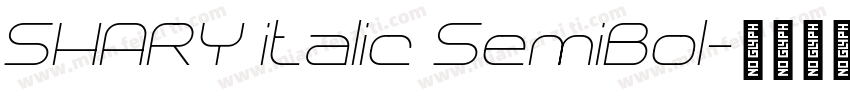 SHARY italic SemiBol字体转换